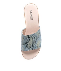 ALBURY GREEN MULTI SNAKE LEATHER