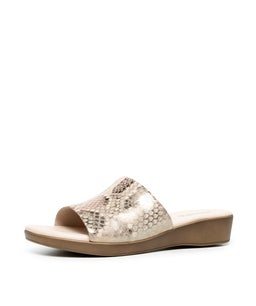 ALBURY MINK METALLIC SCALE LEATHER