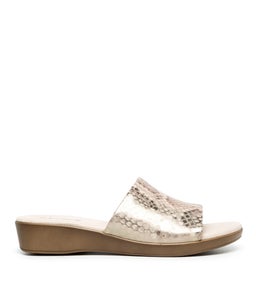 ALBURY MINK METALLIC SCALE LEATHER