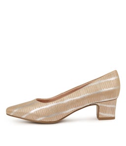 RIVERA SU SILVER BROWN LIZARD LEATHER