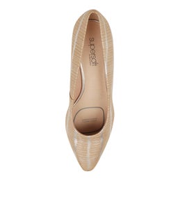 RIVERA SU SILVER BROWN LIZARD LEATHER