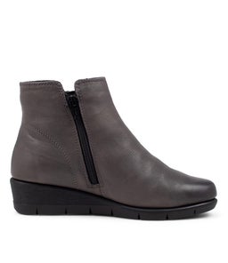 MYSARIA SU DK GREY LEATHER