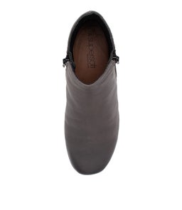 MYSARIA SU DK GREY LEATHER