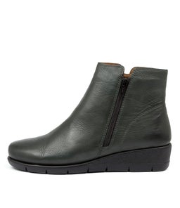 MYSARIA SU DK GREEN LEATHER