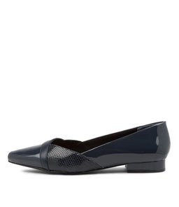 LOUELLA SU NAVY MIX LEATHER
