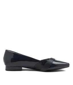 LOUELLA SU NAVY MIX LEATHER