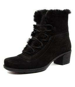 IZZY SU BLACK BLACK NUBUCK FUR