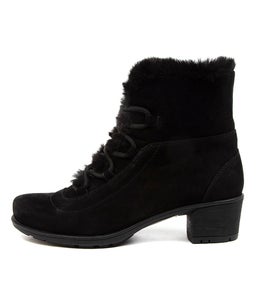 IZZY SU BLACK BLACK NUBUCK FUR