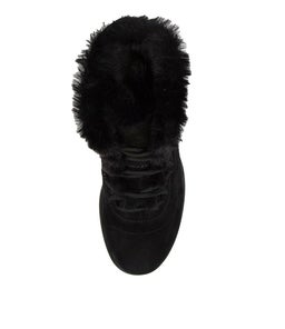 IZZY SU BLACK BLACK NUBUCK FUR