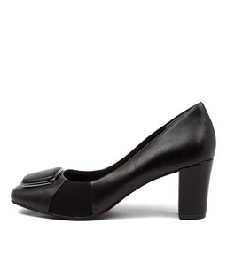 HARINI SU BLACK LEATHER NEOPRENE