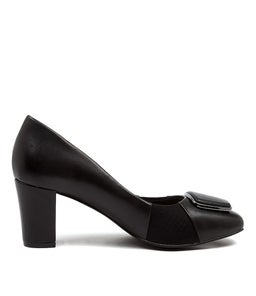 HARINI SU BLACK LEATHER NEOPRENE