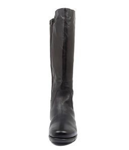 MARCELINA SU BLACK LEATHER LYCRA