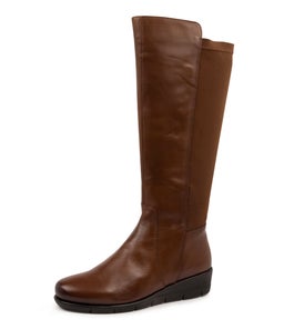 MARCELINA SU BRANDY LEATHER LYCRA