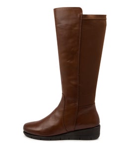 MARCELINA SU BRANDY LEATHER LYCRA