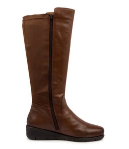 MARCELINA SU BRANDY LEATHER LYCRA