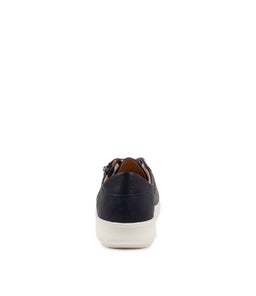 ZARINA SU NAVY WHITE SOLE LEATHER