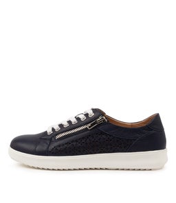ZARINA SU NAVY WHITE SOLE LEATHER