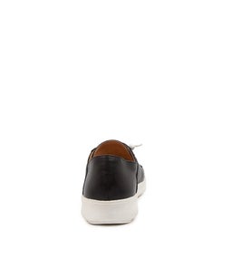 ZAYLAH SU BLACK WHITE SOLE LEATHER