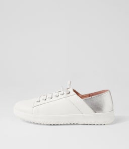 ZAYLAH SU WHITE SILVER LEATHER