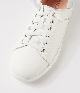 ZAYLAH SU WHITE SILVER LEATHER