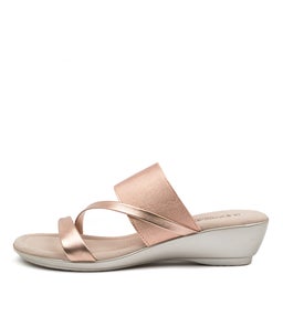 PARALEE SU ROSE GOLD LEATHER ELASTIC