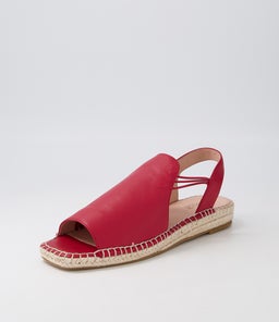 PINA SU DK RED LEATHER