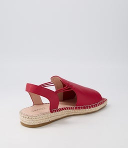 PINA SU DK RED LEATHER