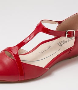 EMBER SU DK RED LEATHER PATENT