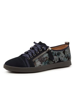ADELAIDE SU NAVY NAVY METALLIC NUBUCK SUEDE