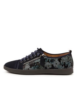 ADELAIDE SU NAVY NAVY METALLIC NUBUCK SUEDE