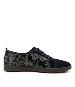 ADELAIDE SU NAVY NAVY METALLIC NUBUCK SUEDE