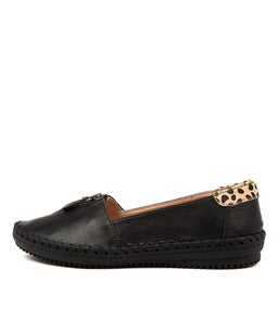 WANDIE SU BLACK TAN LEOPARD LEATHER PONY