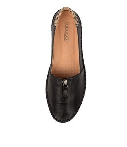 WANDIE SU BLACK TAN LEOPARD LEATHER PONY