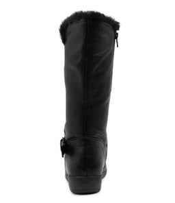 PIPPIE SU BLACK LEATHER FUR