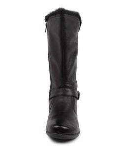 PIPPIE SU BLACK LEATHER FUR