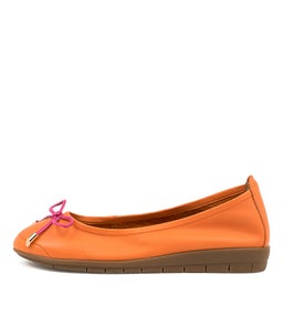 FLEX3 SU ORANGE PINK GUM SOLE LEATHER