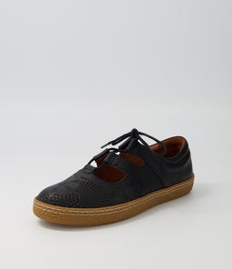 HEMILLIE SU BLACK GUM SOLE LEATHER