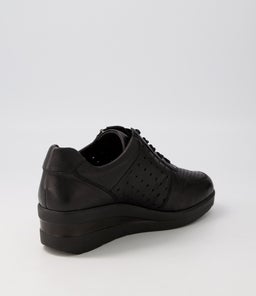 RESEPCT SU BLACK BLACK SOLE LEATHER