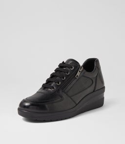 RUCCOIS SU BLACK BLACK SOLE LEATHER