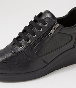 RUCCOIS SU BLACK BLACK SOLE LEATHER
