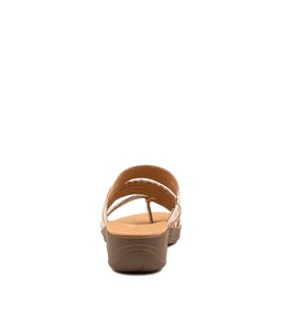 MIA SU ROSE GOLD GUM SOLE LEATHER