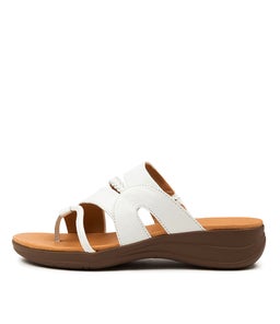 MIA SU WHITE GUM SOLE LEATHER