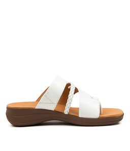 MIA SU WHITE GUM SOLE LEATHER