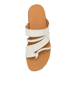 MIA SU WHITE GUM SOLE LEATHER