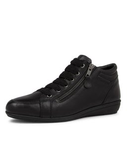 FARIS SU BLACK BLACK SOLE LEATHER