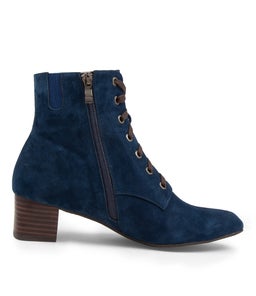 MAGIC SU PEACOCK CHOC HEEL SUEDE