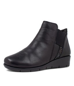MYSTEI SU BLACK LEATHER SNAKE