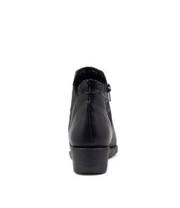 MYSTEI SU BLACK LEATHER SNAKE