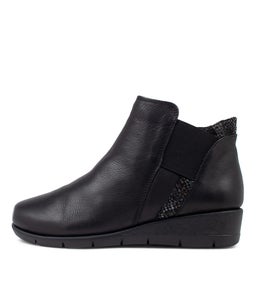 MYSTEI SU BLACK LEATHER SNAKE