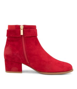 PLEASE SU RED SUEDE